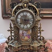 Orologio da tavolo in ottone non funzionante