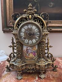 Orologio da tavolo in ottone non funzionante