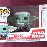 Pop! Star Wars Holiday Grogu #747 Baby Yoda Nuovo