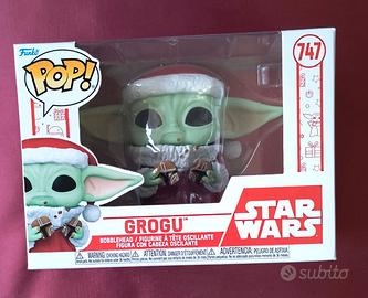 Pop! Star Wars Holiday Grogu #747 Baby Yoda Nuovo