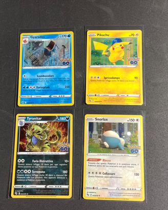 Lotto Carte Pokémon GO Pikachu Gyarados