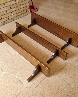 Tris Mensole a Scalare in Legno Massello