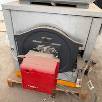 Caldaia a gasolio unical con bruciatore riello