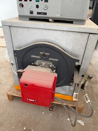 Caldaia a gasolio unical con bruciatore riello