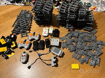 Lego binari treno motori telecomandi ecc
