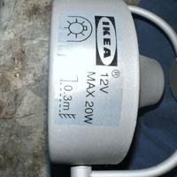 Lampadario lungo 60 cm.
