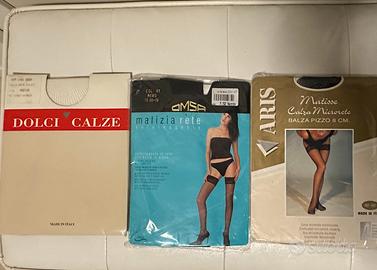 Calze autoreggenti microrete