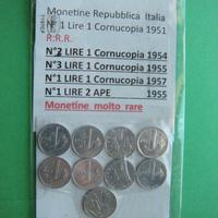 Monete Repubblica Italiana, Lire 1 cornucopia e l