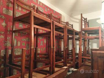 sedie in legno e paglia