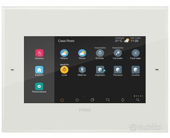Touch screen domotico IP 7in PoE bianco