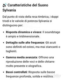 2 Valvole Sylvania 6SN7 ben funzionanti
