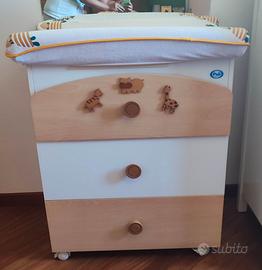 Lettino e cassettiera Pali