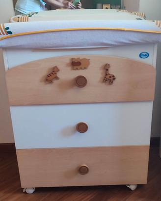 Lettino e cassettiera Pali