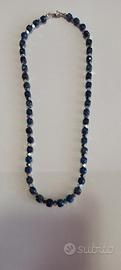 Collana artigianale unisex in lapislazzuli 
