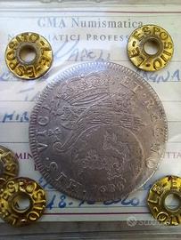 ARGENTO  Napoli Carlo II moneta tari 1685