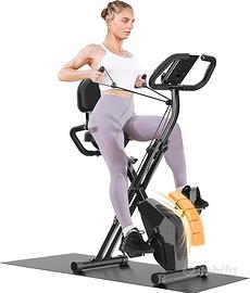Cyclette da Casa Pieghevole 4 in 1 con 16 Livelli 