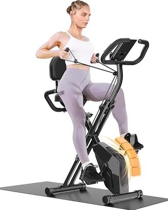 Cyclette da Casa Pieghevole 4 in 1 con 16 Livelli 