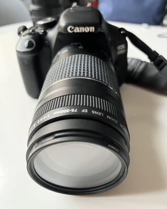 Canon Eos 600D con due obiettivi
