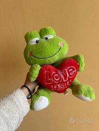 Peluche rana Love you