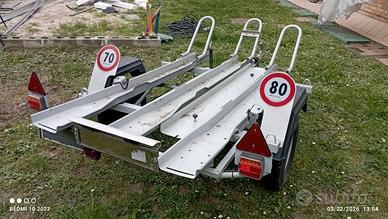 carrello rimorchio porta moto o attrezzatura sport