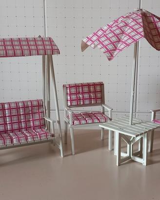 Set mobili da giardino Barbie (anni 70/80)
