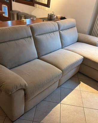 Divano 3 posti elettrico con chaise longue