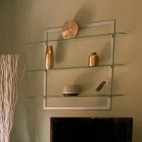 Mensole a muro vetro/metallo