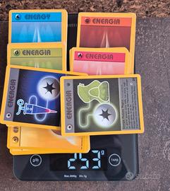 Set 140 carte Pokemon Energia 