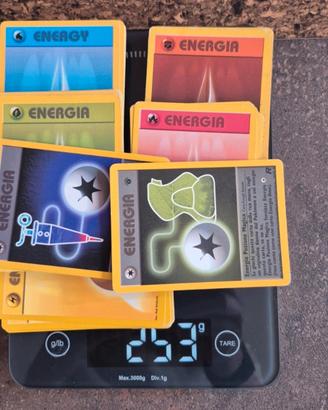 Set 140 carte Pokemon Energia 