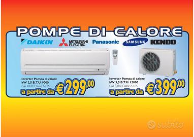 Vari Climatizzatori con Pompa di Calore