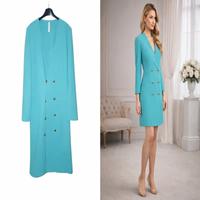 Abito blazer turchese elegante – qualità italiana