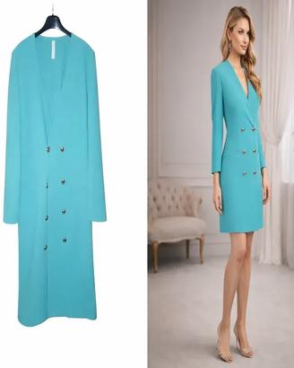Abito blazer turchese elegante – qualità italiana