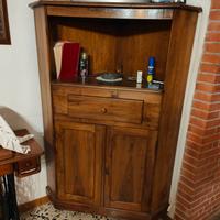 Mobile angolare porta Tv in noce