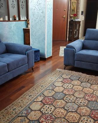 Coppia divani con pediera estraibile