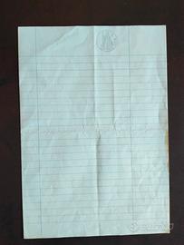 foglio di carta da bollo L.500 anni 70