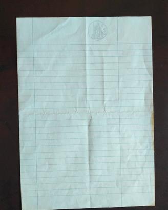 foglio di carta da bollo L.500 anni 70