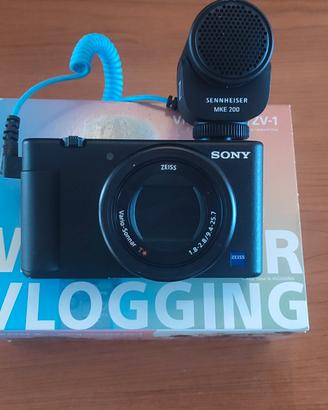 Sony ZV-1 + Sennheiser MKE 200 + 2 batterie
