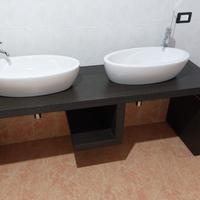 Mobile bagno con doppio lavandino