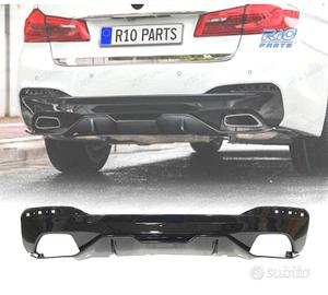 DIFUSORE BMW G30 G31 LOOK M PERFORMANCE NERO LUCID