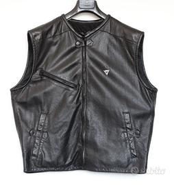 DAINESE - GILET “MACH” - PELLE NERA - MOTOCICLISTA