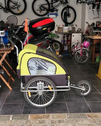 carretto bicicletta 2 posti