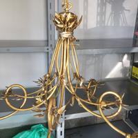 Lampadario oro brunito