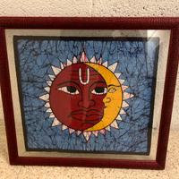 Quadri etnici in tessuto su tela