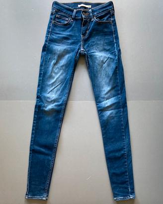Levi's 710 Super Skinny Jeans Lavaggio Blu