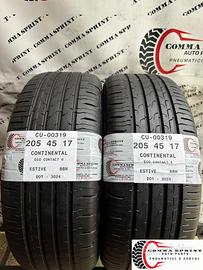 2 PNEUMATICI 205/45 R17 CONTINENTAL ESTIVE KM0