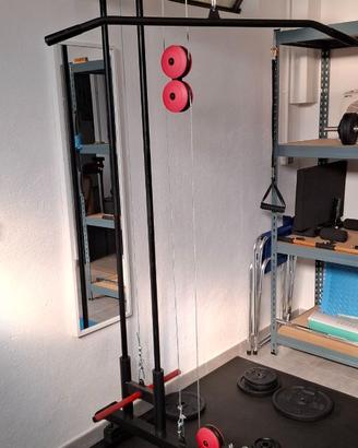 Lat machine da parete con doppie guide Marbo Sport