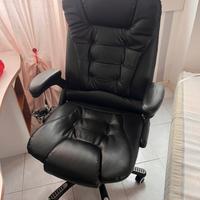 Poltrona ergonomica massaggiante riscaldata