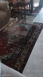 tavolino cristallo curvato TONIN Anemone