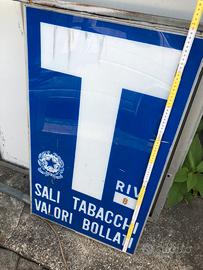 INSEGNA LUMINOSA TABACCHI bifacciale   leggi bene