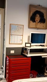 Kartell rosso mobile design vintage modernariato